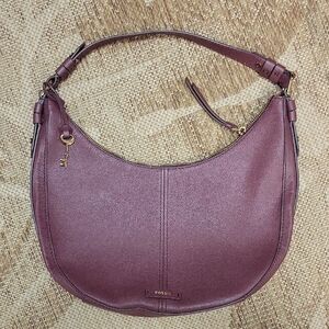 Fossil Women's Shae Hobo Crescent Shoulder Bag